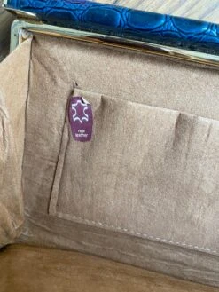 Blue Leather Vintage Clutch Evening Party Bag. Croc Alligator Look. Christmas Party Bag. 17 Blue Leather Vintage Clutch Evening Party Bag. Croc Alligator Look. Christmas Party Bag. -Cheap Bags & Purses Store il fullxfull.4230960569 tfuq