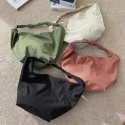 Waterproof Nylon Shoulder Bag, Korean Knotted Minimalist Hobo Tote Bag, Large Capacity Bag, Gift For Her, Christmas Gift -Cheap Bags & Purses Store il fullxfull.4238186250 fe6o