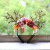 Reindeer Flower Headband, Garland Wreath Tiara, Christmas Easter Holiday Decor For Women, Beautiful Jewellery