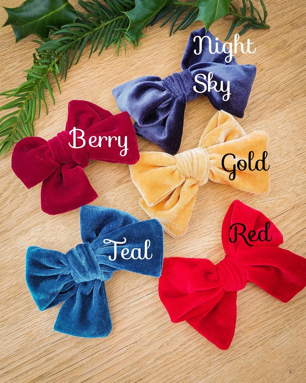 Velvet Bows - Clips Or Headbands, Girls Bows, Baby Hair Clips, Baby Headbands, Baby Bows, Christmas Bows, Toddler Hair Clips, Barrettes 12 Velvet Bows - Clips Or Headbands, Girls Bows, Baby Hair Clips, Baby Headbands, Baby Bows, Christmas Bows, Toddler Hair Clips, Barrettes - Image 10