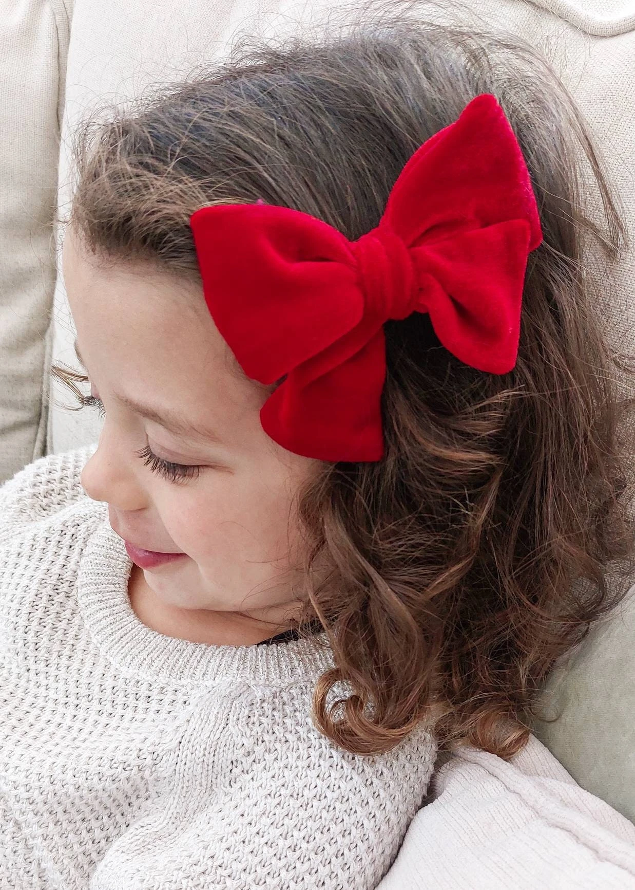 Velvet Bows - Clips Or Headbands, Girls Bows, Baby Hair Clips, Baby Headbands, Baby Bows, Christmas Bows, Toddler Hair Clips, Barrettes 4 Velvet Bows - Clips Or Headbands, Girls Bows, Baby Hair Clips, Baby Headbands, Baby Bows, Christmas Bows, Toddler Hair Clips, Barrettes - Image 2