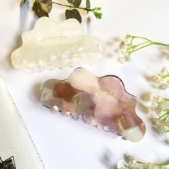 Extra Large Acetate Hair Claw, Giant Hair Clip For Thick Hair, Cloud Shaped Hair Clip, Unique Christmas Gift Set For Her, Cute Birthday Gift