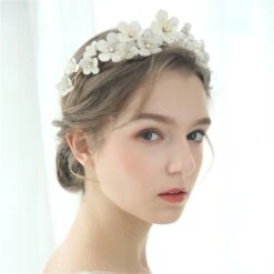 Floral Tiara, Fairy Headpiece, Flower Headband, Bridal Tiara, Pearl Wedding Tiara, Bridal Crown, Popular Headband For Women, Christmas Gift -Cheap Bags & Purses Store il fullxfull.4266299816 q9yt