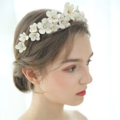 Floral Tiara, Fairy Headpiece, Flower Headband, Bridal Tiara, Pearl Wedding Tiara, Bridal Crown, Popular Headband For Women, Christmas Gift -Cheap Bags & Purses Store il fullxfull.4266299894 musc