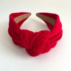 Handmade Red Velvet Luxury Hairband Headband - Knotted Turban Wide Fabric Alice Band Hair Christmas Festive Holidays -Cheap Bags & Purses Store il fullxfull.4274515641 pdw5