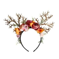 Reindeer Flower Headband, Garland Wreath Tiara, Christmas Easter Holiday Decor For Women, Beautiful Jewellery -Cheap Bags & Purses Store il fullxfull.4294956945 kuct