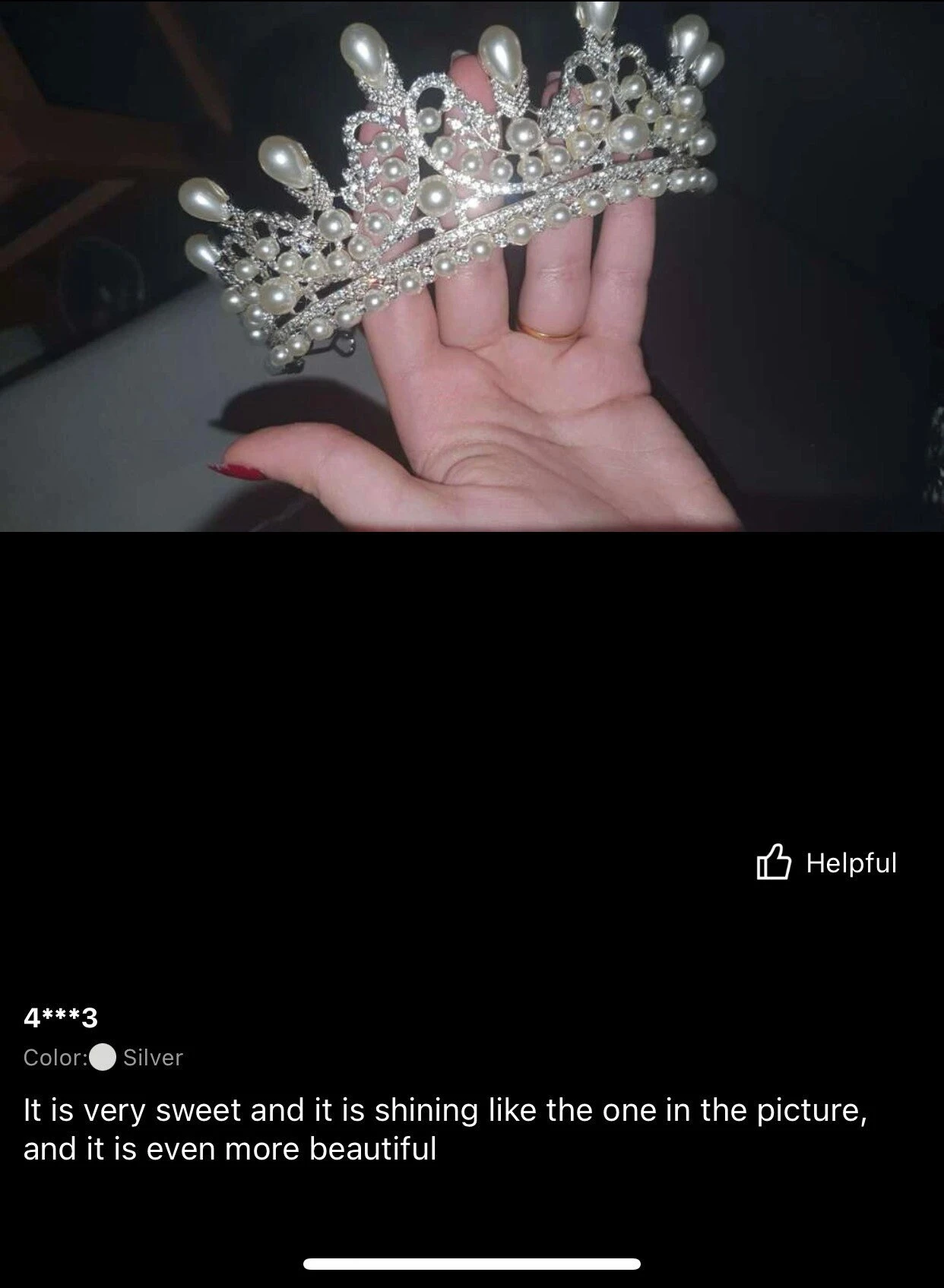 Bridal Rhinestone Pearl Tiara/ Bridal/ Wedding/ Engagement/ Anniversary/ Birthday/ Party/ Gift/ Christmas/ Valentines/ Formal Event/ Prom 6 Bridal Rhinestone Pearl Tiara/ Bridal/ Wedding/ Engagement/ Anniversary/ Birthday/ Party/ Gift/ Christmas/ Valentines/ Formal Event/ Prom - Image 4