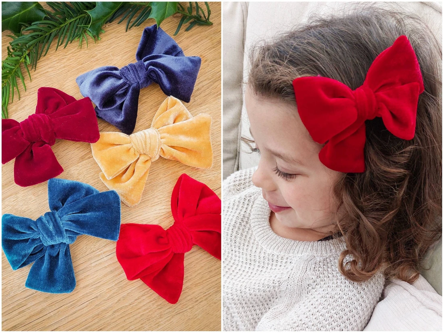 Velvet Bows - Clips Or Headbands, Girls Bows, Baby Hair Clips, Baby Headbands, Baby Bows, Christmas Bows, Toddler Hair Clips, Barrettes 3 Velvet Bows - Clips Or Headbands, Girls Bows, Baby Hair Clips, Baby Headbands, Baby Bows, Christmas Bows, Toddler Hair Clips, Barrettes