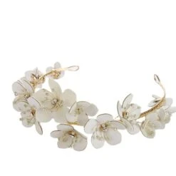 Floral Tiara, Fairy Headpiece, Flower Headband, Bridal Tiara, Pearl Wedding Tiara, Bridal Crown, Popular Headband For Women, Christmas Gift -Cheap Bags & Purses Store il fullxfull.4313698637 7uli