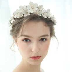 Floral Tiara, Fairy Headpiece, Flower Headband, Bridal Tiara, Pearl Wedding Tiara, Bridal Crown, Popular Headband For Women, Christmas Gift -Cheap Bags & Purses Store il fullxfull.4313698835 ctx2