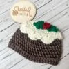 Christmas Pudding Crochet Hat, Newborn To Adult Size, Christmas Baby Gift Hat, Soft Acrylic Yarn 2 Christmas Pudding Crochet Hat, Newborn To Adult Size, Christmas Baby Gift Hat, Soft Acrylic Yarn -Cheap Bags & Purses Store il fullxfull.4317382755 dr3n