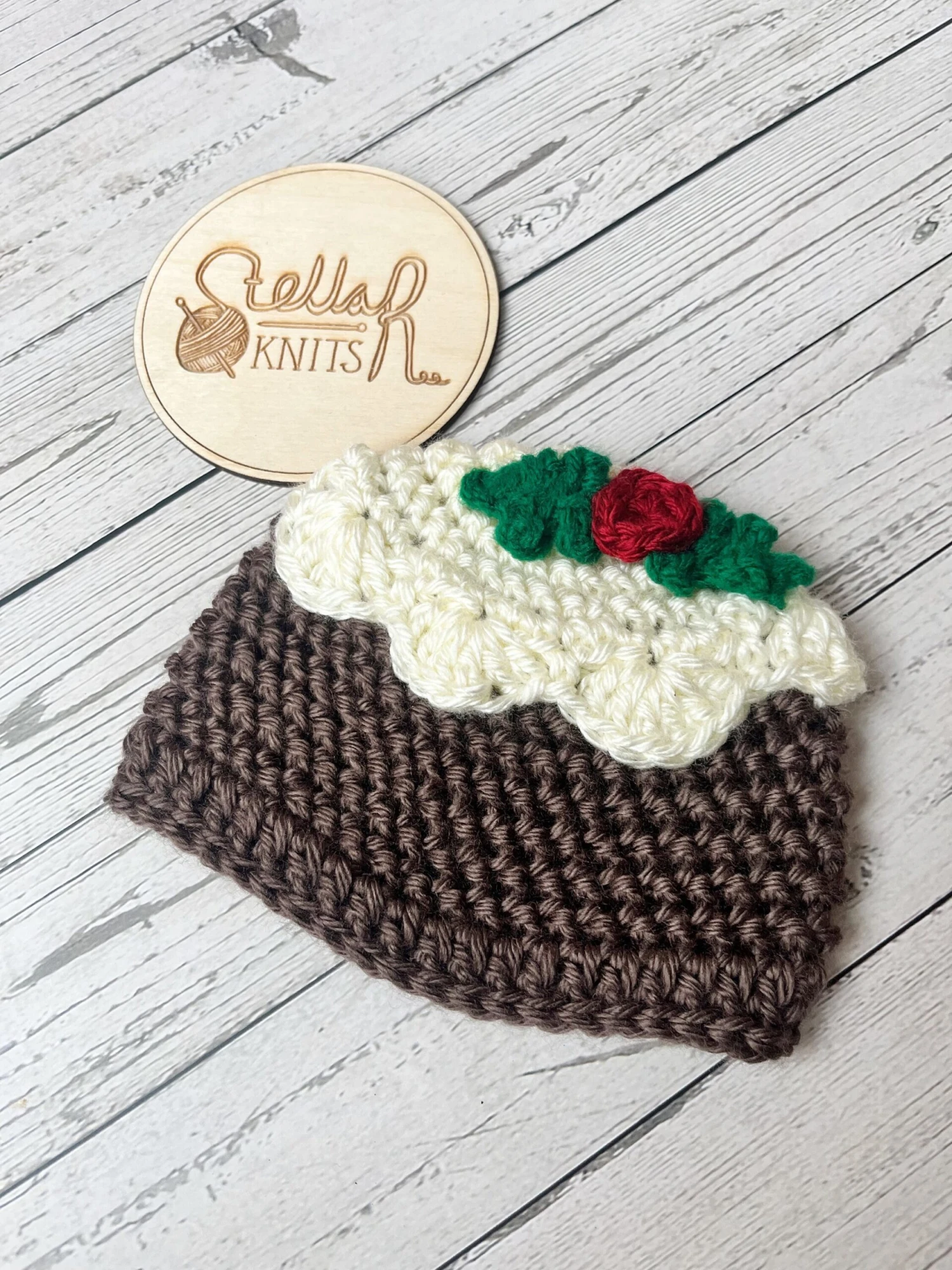 Christmas Pudding Crochet Hat, Newborn To Adult Size, Christmas Baby Gift Hat, Soft Acrylic Yarn 3 Christmas Pudding Crochet Hat, Newborn To Adult Size, Christmas Baby Gift Hat, Soft Acrylic Yarn