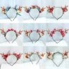 Holiday Ear Headband, Christmas Hair Accessories, Dainty Jewelry Adult Children Fairy Amusement Park Headband, Moose For Christmas Party