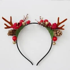 Holiday Ear Headband, Christmas Hair Accessories, Dainty Jewelry Adult Children Fairy Amusement Park Headband, Moose For Christmas Party -Cheap Bags & Purses Store il fullxfull.4317613852 sbnw
