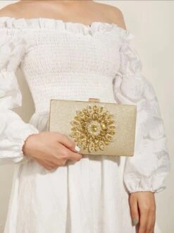 Silver/ Gold Rhinestone Evening Bag/ Clutch/ Wedding/ Bridal/ Anniversary/ Party/ Birthday/ Night Out/ Date Night/ Christmas -Cheap Bags & Purses Store il fullxfull.4320983470 9gsa