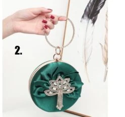 Circle Rhinestone Clutch Bag/ Box Bag/ Evening Bag/ Bridal/ Wedding/ Party/ Anniversary/ Engagement/ Birthday/ Formal Event/ Christmas -Cheap Bags & Purses Store il fullxfull.4323375682 qauq