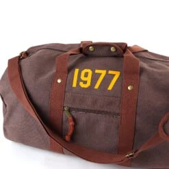 Retro Personalised Year Canvas Weekender Holdall Bag, Perfect Gift Idea For Him This Christmas, Birthday Or Father's Day Gym Bag -Cheap Bags & Purses Store il fullxfull.4330730360 jjfv