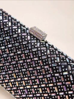 Rhinestone Chain Box Bag/ Clutch Bag/ Evening Bag/ Bridal/ Anniversary/ Engagement/ Wedding/ Christmas/ Gift/ Birthday/ Formal Event -Cheap Bags & Purses Store il fullxfull.4331671514 ak3h