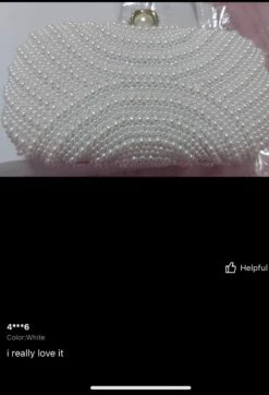 Pearl Box Bag/ Clutch Bag/ Evening Bag/ Bridal/ Wedding/ Party/ Anniversary/ Birthday/ Engagement/ Special Occasions/ Christmas/ Formal -Cheap Bags & Purses Store il fullxfull.4331776186 lcf0