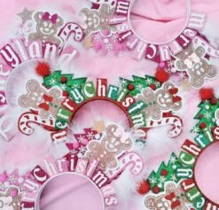 Various Colours - Deluxe Gingerbread Merry Christmas Ears - Christmas Tree Headband Minnie Mouse Ears -- Gingerbread Mouse Ears Xmas -Cheap Bags & Purses Store il fullxfull.4335224992 bvf1