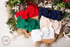 Baby Headbands, Baby Girl Headband, Baby Head Wraps, Girl Headbands, Soft Headbands, Christmas Headbands, Polkadot Headbands