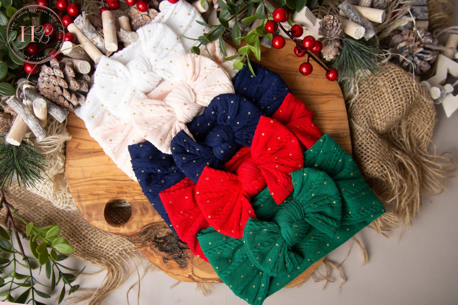 Baby Headbands, Baby Girl Headband, Baby Head Wraps, Girl Headbands, Soft Headbands, Christmas Headbands, Polkadot Headbands 4 Baby Headbands, Baby Girl Headband, Baby Head Wraps, Girl Headbands, Soft Headbands, Christmas Headbands, Polkadot Headbands - Image 2