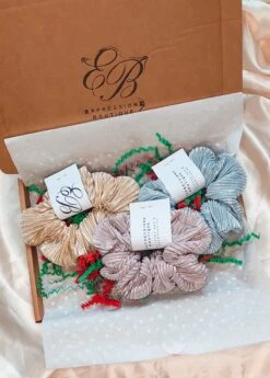 Scrunchie Collection, Scrunchie Hair Tie, Set Of 3, Satin Scrunchie, Elastic Hair Tie, Scrunchie, Gifts For Her, Christmas Gift, Satin Silky