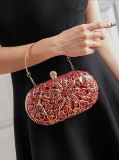 Metallic Rhinestone Box Bag/ Clutch Bag/ Evening Bag/ Bridal/ Wedding/ Bridesmaids/ Engagement/ Anniversary/ Christmas/ Gift/ Birthday/party -Cheap Bags & Purses Store il fullxfull.4357333520 16nj