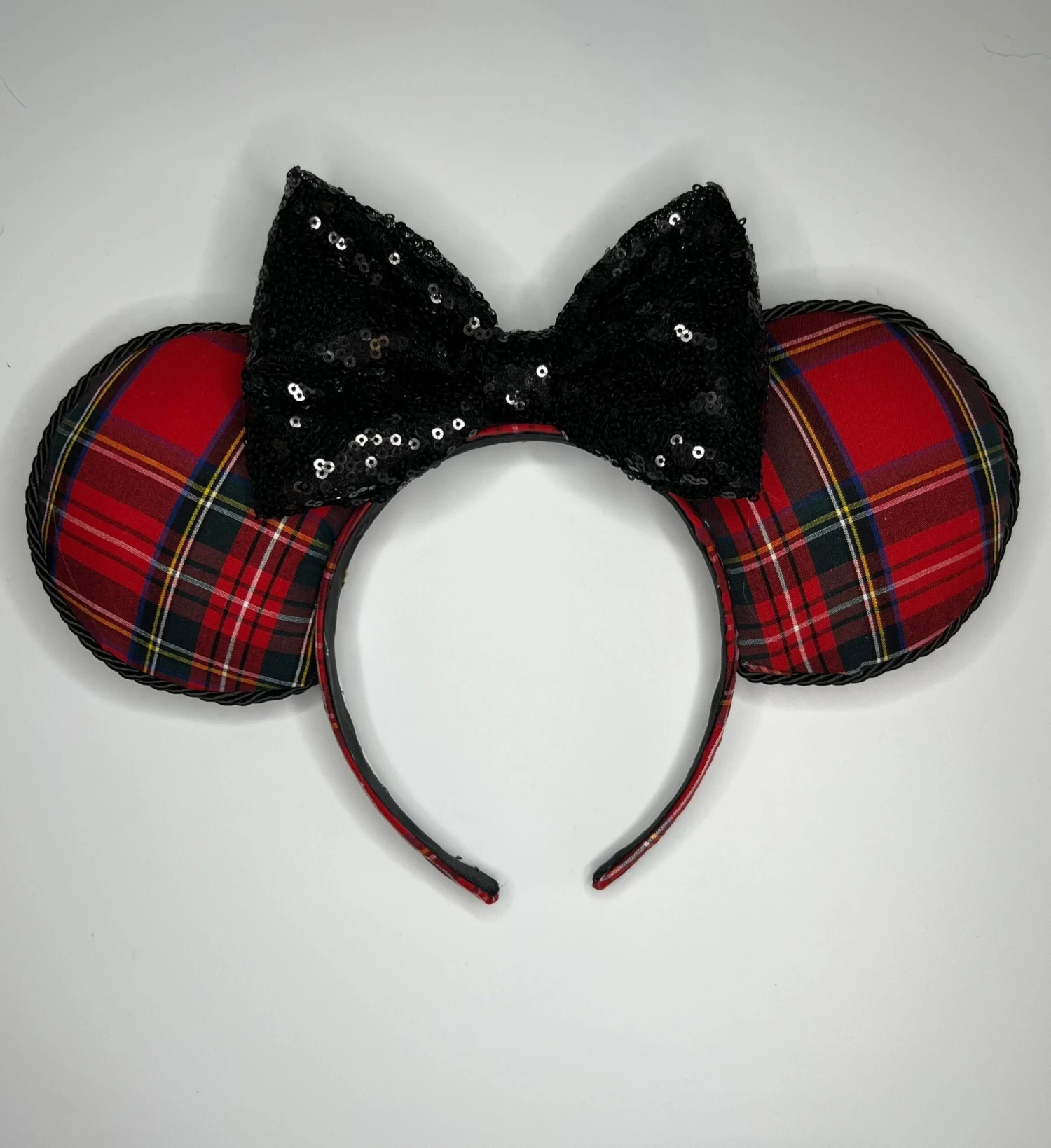 Christmas Tartan And Sequin Mouse Ears 4 Christmas Tartan And Sequin Mouse Ears - Image 2