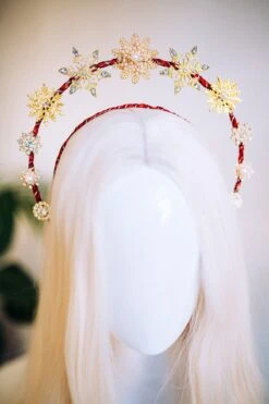 SALE Christmas Headband Halo Headlights Halo Merry Christmas Christmas Party Crown Headband Tiara Happy Holidays Xmas Party Crown