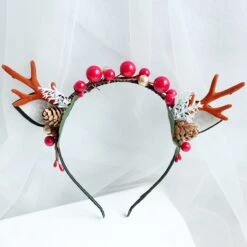 Holiday Ear Headband, Christmas Hair Accessories, Dainty Jewelry Adult Children Fairy Amusement Park Headband, Moose For Christmas Party -Cheap Bags & Purses Store il fullxfull.4365063345 8ux6
