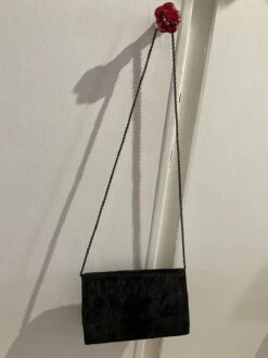 Vintage Evening Clutch/shoulder Bagblack Velvet With Peacock Wirework Design On Frontlovely Christmas Present -Cheap Bags & Purses Store il fullxfull.4365421832 r8q7