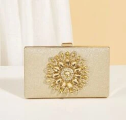 Silver/ Gold Rhinestone Evening Bag/ Clutch/ Wedding/ Bridal/ Anniversary/ Party/ Birthday/ Night Out/ Date Night/ Christmas -Cheap Bags & Purses Store il fullxfull.4368372763 aro3