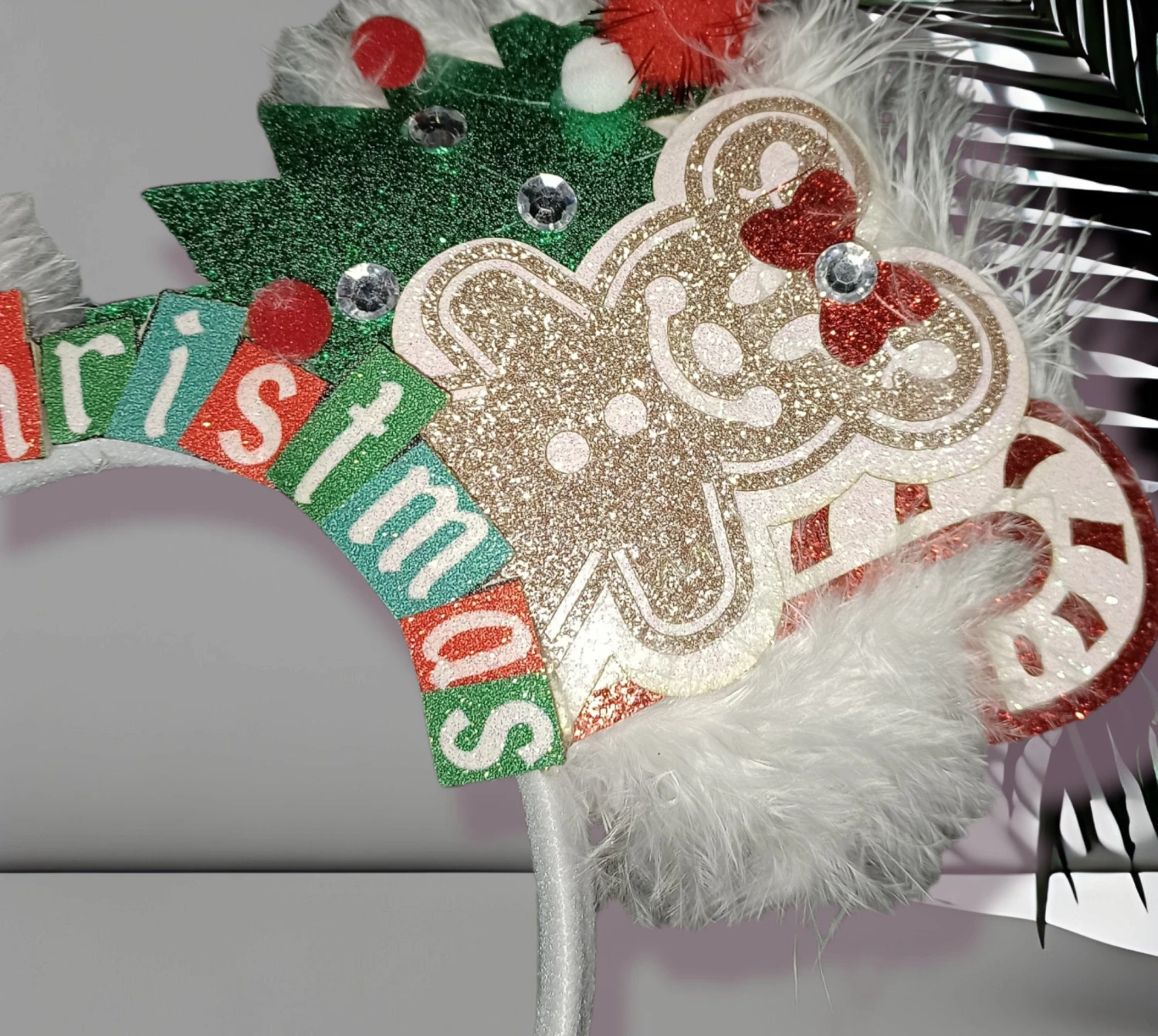Christmas Inspired Mickey Headband Ears 4 Christmas Inspired Mickey Headband Ears - Image 2