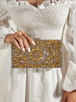 Rhinestone Clutch Bag/ Box Bag/ Evening Bag/ Wedding/ Bridal/ Engagement/ Anniversary/ Night Out/ Formal Event/ Party / Birthday/ Christmas