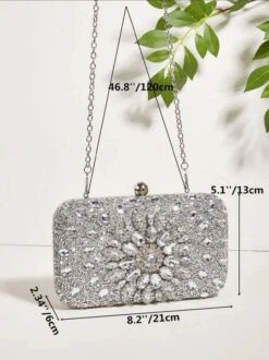 Rhinestone Clutch Bag/ Box Bag/ Evening Bag/ Wedding/ Bridal/ Engagement/ Anniversary/ Night Out/ Formal Event/ Party / Birthday/ Christmas -Cheap Bags & Purses Store il fullxfull.4370924597 8dsc