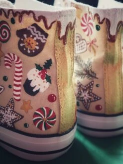 Hand-painted Christmas Sneakers, Unique Shoes For Xmas, Trainers With Sweets Pattern 13 Hand-painted Christmas Sneakers, Unique Shoes For Xmas, Trainers With Sweets Pattern -Cheap Bags & Purses Store il fullxfull.4371102454 rtqa