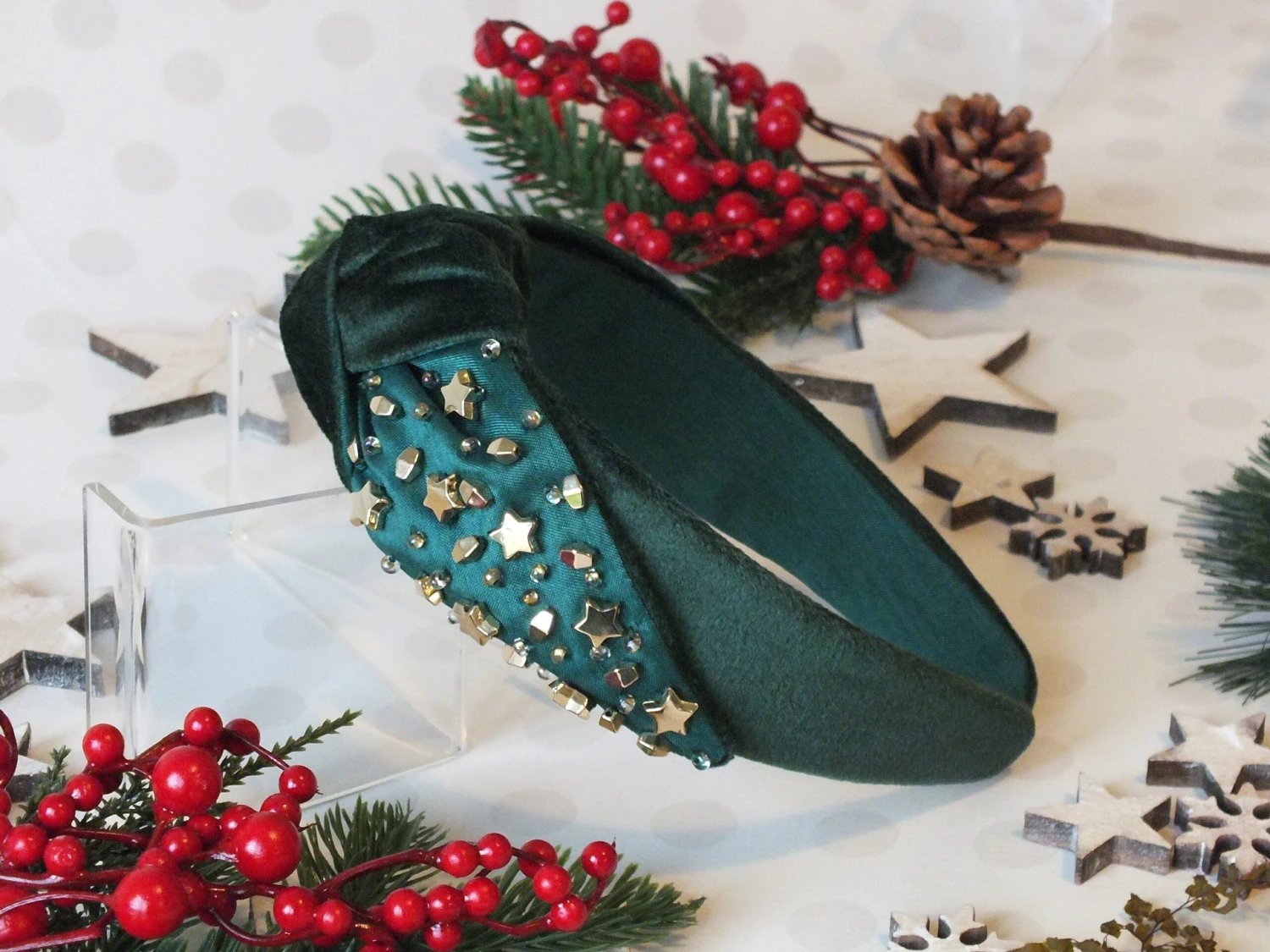 Green Velvet Gold Star Headband Christmas Hairband Twinkle Knot Knotted Turban Inspired Gift For Her Women Sister Friend Wedding Headpiece 3 Green Velvet Gold Star Headband Christmas Hairband Twinkle Knot Knotted Turban Inspired Gift For Her Women Sister Friend Wedding Headpiece