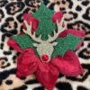 Holly Jolly Christmas Poinsettia With Glittery Gold Reindeer/ Hair Flower Clip / Brooch Corsage / Hair Accessory / Christmas Party Wear 2 Holly Jolly Christmas Poinsettia With Glittery Gold Reindeer/ Hair Flower Clip / Brooch Corsage / Hair Accessory / Christmas Party Wear -Cheap Bags & Purses Store il fullxfull.4374693660 6z9m