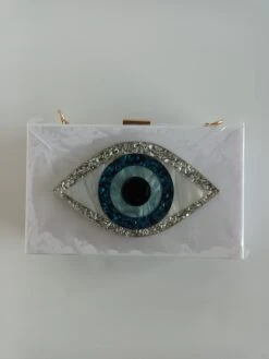 Nazar White Clutch Bag, Love, Friend, Anniversary, Birthday, Christmas Gift, Evil Eye, Trending, Fashionable -Cheap Bags & Purses Store il fullxfull.4374954952 iia3