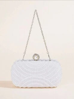 Pearl/ Rhinestone Clutch Box Bag/ Evening Bag/ Bridal/ Wedding/ Anniversary/ Engagement/ Birthday/ Party/ Christmas/ Special/formal Event -Cheap Bags & Purses Store il fullxfull.4375254881 9y74