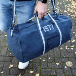 Retro Personalised Year Canvas Weekender Holdall Bag, Perfect Gift Idea For Him This Christmas, Birthday Or Father's Day Gym Bag -Cheap Bags & Purses Store il fullxfull.4375355981 cxon
