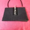 Classic Black Evening Bag, Vintage Evening Bag, Petit Point, Cocktail Bag, 1960s Style, Audrey Hepburn, Gift For Her, Christmas Gift -Cheap Bags & Purses Store il fullxfull.4378747192 twbx