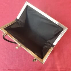 Classic Black Evening Bag, Vintage Evening Bag, Petit Point, Cocktail Bag, 1960s Style, Audrey Hepburn, Gift For Her, Christmas Gift -Cheap Bags & Purses Store il fullxfull.4378747294 mtpt