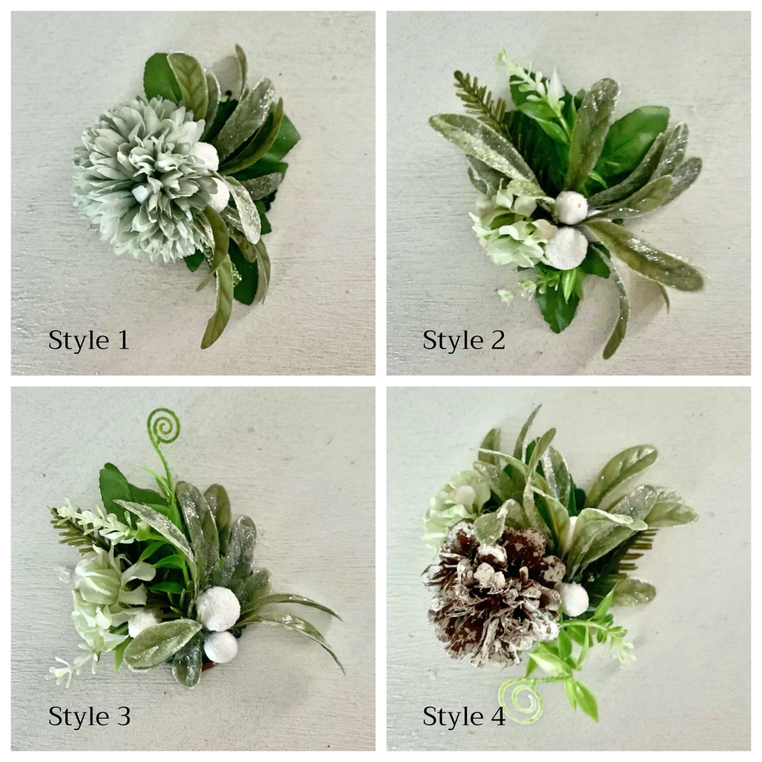 Mistletoe Hair Clip Christmas Hair Clip 4 Mistletoe Hair Clip Christmas Hair Clip - Image 2