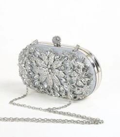 Metallic Rhinestone Box Bag/ Clutch Bag/ Evening Bag/ Bridal/ Wedding/ Bridesmaids/ Engagement/ Anniversary/ Christmas/ Gift/ Birthday/party