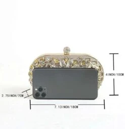 Metallic Rhinestone Box Bag/ Clutch Bag/ Evening Bag/ Bridal/ Wedding/ Bridesmaids/ Engagement/ Anniversary/ Christmas/ Gift/ Birthday/party -Cheap Bags & Purses Store il fullxfull.4379122591 knhu