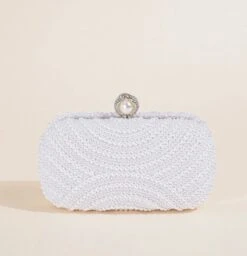 Pearl Box Bag/ Clutch Bag/ Evening Bag/ Bridal/ Wedding/ Party/ Anniversary/ Birthday/ Engagement/ Special Occasions/ Christmas/ Formal
