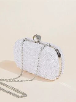 Pearl Box Bag/ Clutch Bag/ Evening Bag/ Bridal/ Wedding/ Party/ Anniversary/ Birthday/ Engagement/ Special Occasions/ Christmas/ Formal -Cheap Bags & Purses Store il fullxfull.4379171937 5o1i