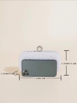 Pearl Box Bag/ Clutch Bag/ Evening Bag/ Bridal/ Wedding/ Party/ Anniversary/ Birthday/ Engagement/ Special Occasions/ Christmas/ Formal -Cheap Bags & Purses Store il fullxfull.4379171981 mxub